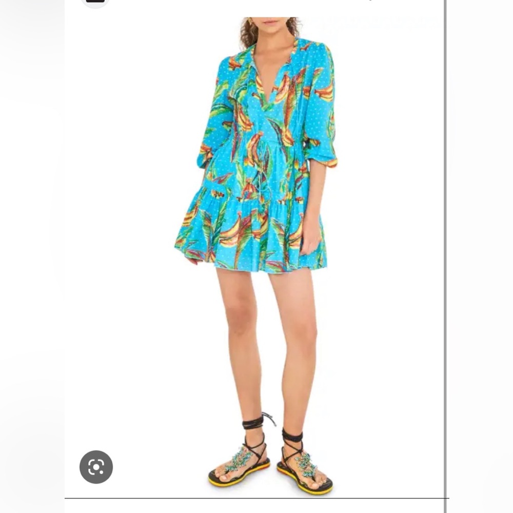 NWOT Farm Rio Banana Sky dress